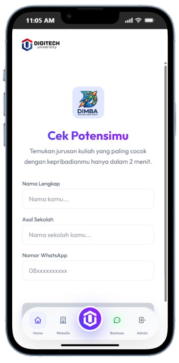 Tes Minat Bakat DIMBA Digitech University - Info PMB